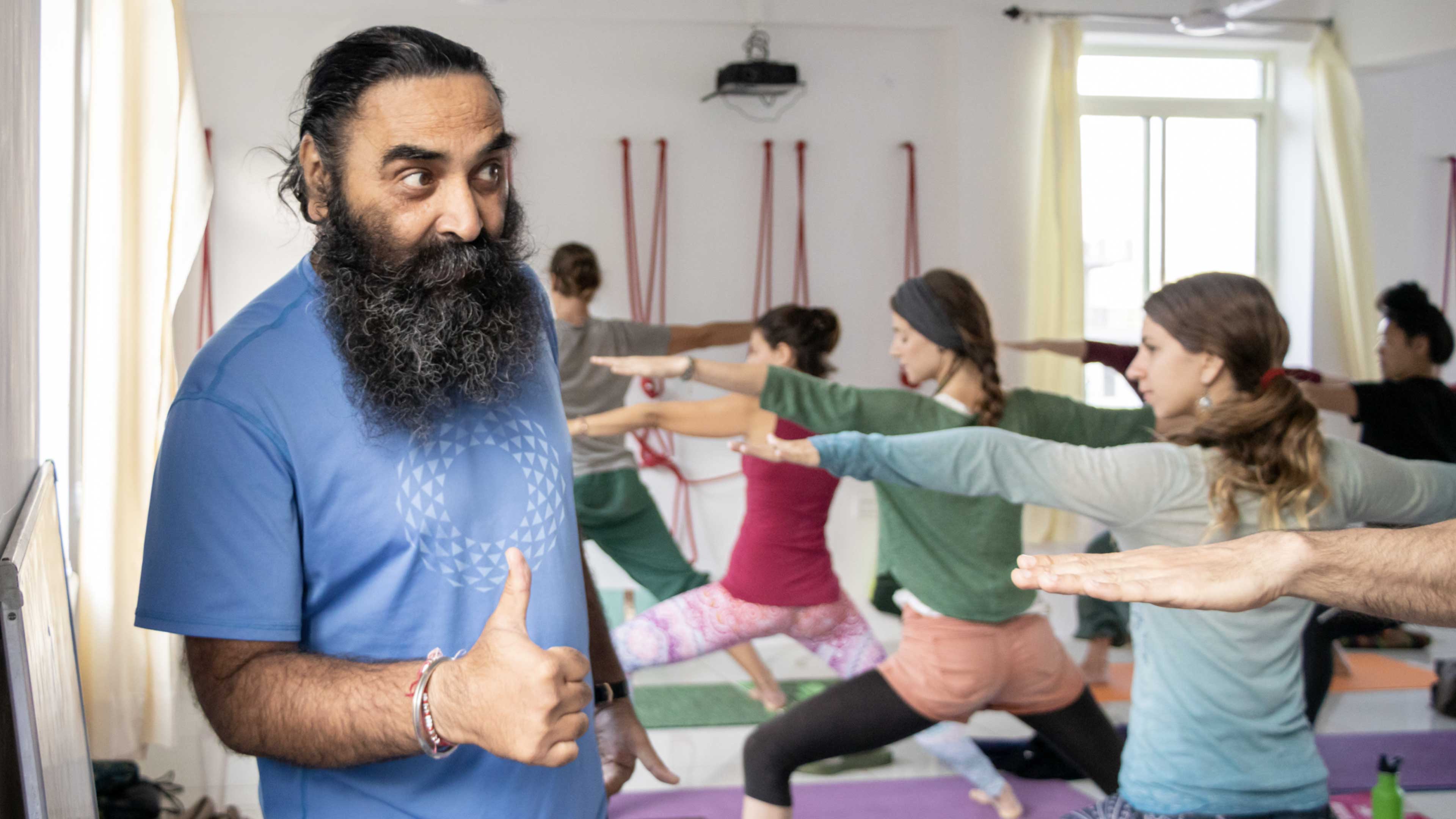 Sri Surinder Singh Ji teaching Yoga
